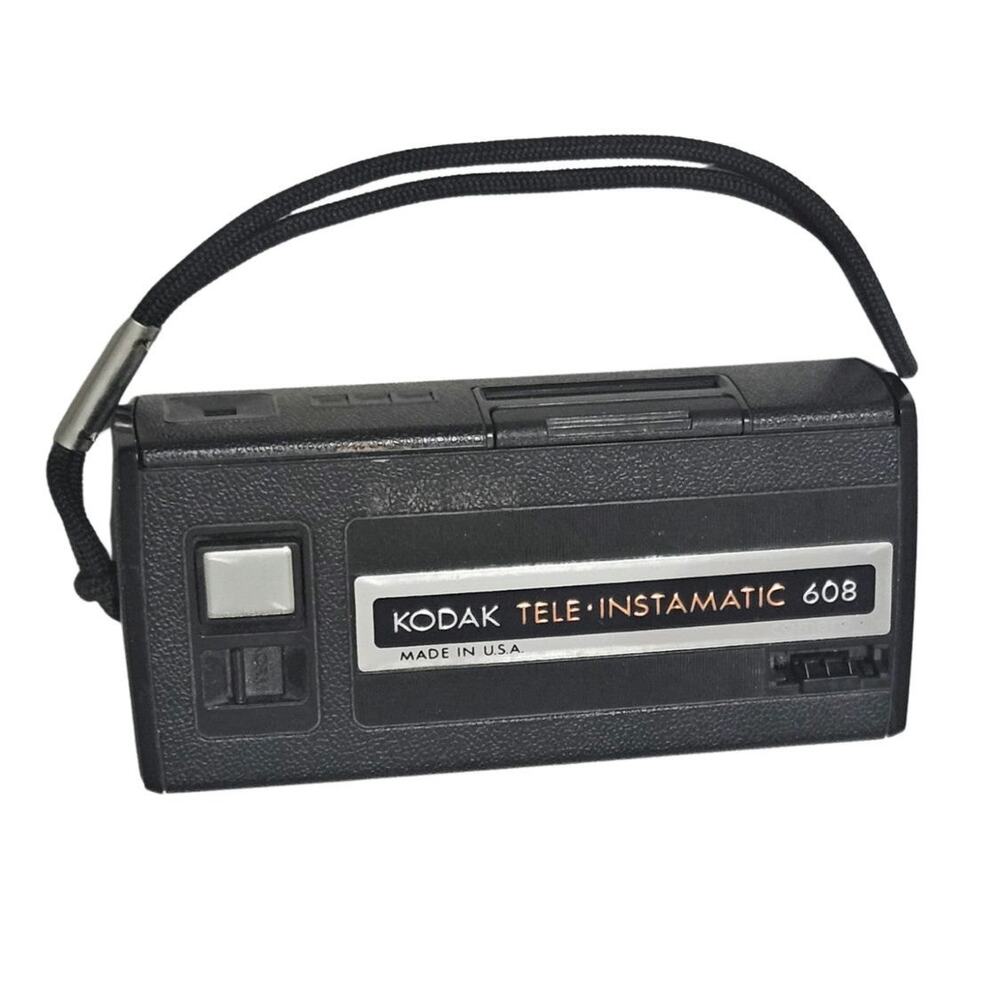 1970s Kodak Tele Instamatic 608 USA Film Camera Vintage Untested